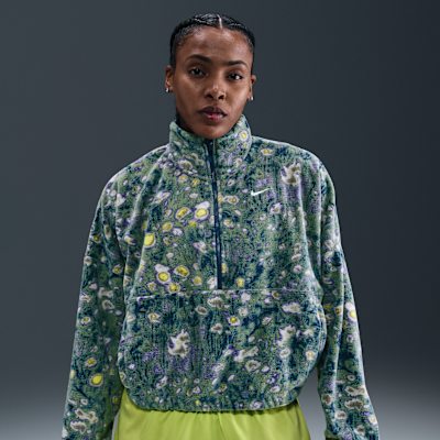 Nike One Women's Therma-FIT Oversized 1/2-Zip Fleece Top. Nike.com